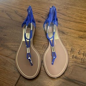Dolce Vita blue and gold sandals